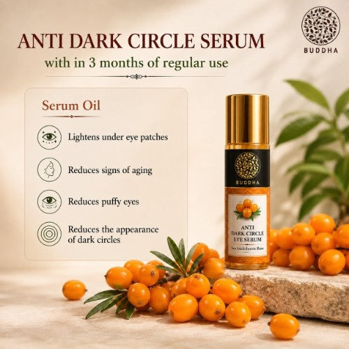 Anti Dark Circle Eye Serum - 100% Ayush Certified - Helps to Reduce Dark Circles, Puffiness Around Eyes - Enriched with Vitamin C