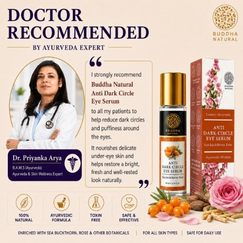 Anti Dark Circle Eye Serum - 100% Ayush Certified - Helps to Reduce Dark Circles, Puffiness Around Eyes - Enriched with Vitamin C