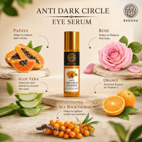 Anti Dark Circle Eye Serum - 100% Ayush Certified - Helps to Reduce Dark Circles, Puffiness Around Eyes - Enriched with Vitamin C