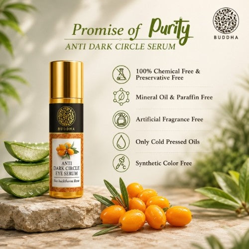 Anti Dark Circle Eye Serum - 100% Ayush Certified - Helps to Reduce Dark Circles, Puffiness Around Eyes - Enriched with Vitamin C