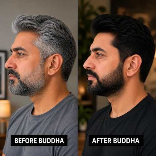 Anti Grey Hair Oil & Anti Grey Beard Serum Combo - 100% Ayush Certified - Combat Greying of Hair & Beard, Naturally Prevents Greying